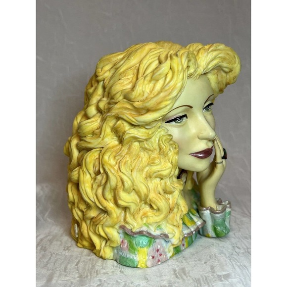 CAMEO GIRLS LV-018 ANGELINA 1973 “California Natural”, 2000 ED Lady Head Vase - Picture 9 of 12